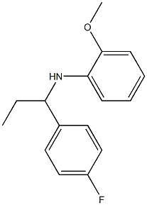 N-[1-(4-fluorophenyl)propyl]-2-methoxyaniline Struktur