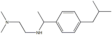 N'-[1-(4-isobutylphenyl)ethyl]-N,N-dimethylethane-1,2-diamine Struktur