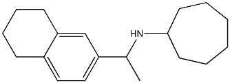 N-[1-(5,6,7,8-tetrahydronaphthalen-2-yl)ethyl]cycloheptanamine Struktur