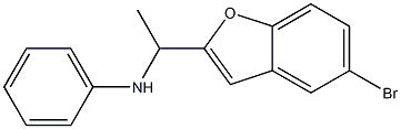 N-[1-(5-bromo-1-benzofuran-2-yl)ethyl]aniline Struktur