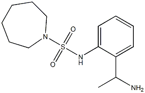 N-[2-(1-aminoethyl)phenyl]azepane-1-sulfonamide Struktur