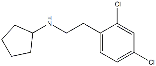 N-[2-(2,4-dichlorophenyl)ethyl]cyclopentanamine Struktur