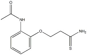 N-[2-(3-amino-3-thioxopropoxy)phenyl]acetamide Struktur