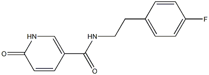 N-[2-(4-fluorophenyl)ethyl]-6-oxo-1,6-dihydropyridine-3-carboxamide Struktur