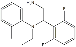 N-[2-amino-1-(2,6-difluorophenyl)ethyl]-N-ethyl-2-methylaniline Struktur