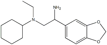 N-[2-amino-2-(1,3-benzodioxol-5-yl)ethyl]-N-cyclohexyl-N-ethylamine Struktur