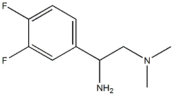 N-[2-amino-2-(3,4-difluorophenyl)ethyl]-N,N-dimethylamine Struktur