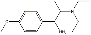 N-[2-amino-2-(4-methoxyphenyl)-1-methylethyl]-N,N-diethylamine Struktur