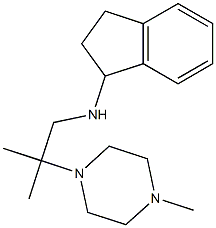 N-[2-methyl-2-(4-methylpiperazin-1-yl)propyl]-2,3-dihydro-1H-inden-1-amine Struktur