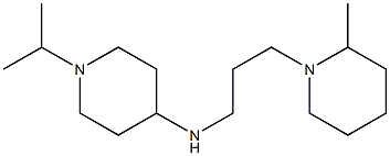 N-[3-(2-methylpiperidin-1-yl)propyl]-1-(propan-2-yl)piperidin-4-amine Struktur