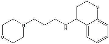 N-[3-(morpholin-4-yl)propyl]-3,4-dihydro-2H-1-benzothiopyran-4-amine Struktur