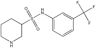 N-[3-(trifluoromethyl)phenyl]piperidine-3-sulfonamide Struktur