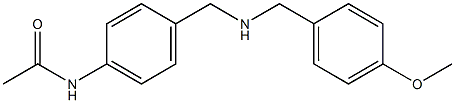 N-[4-({[(4-methoxyphenyl)methyl]amino}methyl)phenyl]acetamide Struktur