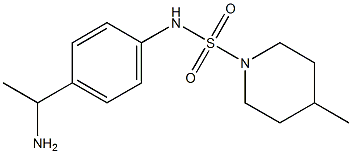 N-[4-(1-aminoethyl)phenyl]-4-methylpiperidine-1-sulfonamide Struktur