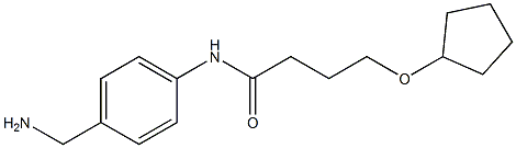 N-[4-(aminomethyl)phenyl]-4-(cyclopentyloxy)butanamide Struktur