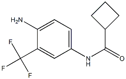 N-[4-amino-3-(trifluoromethyl)phenyl]cyclobutanecarboxamide Struktur