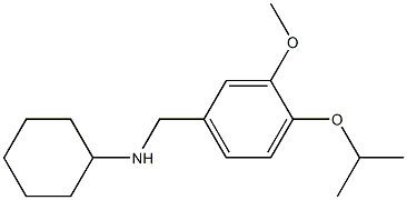 N-{[3-methoxy-4-(propan-2-yloxy)phenyl]methyl}cyclohexanamine Struktur