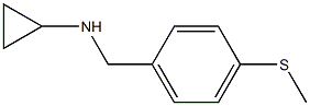 N-{[4-(methylsulfanyl)phenyl]methyl}cyclopropanamine Struktur