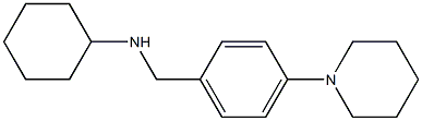 N-{[4-(piperidin-1-yl)phenyl]methyl}cyclohexanamine Struktur