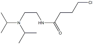 N-{2-[bis(propan-2-yl)amino]ethyl}-4-chlorobutanamide Struktur