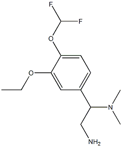 N-{2-amino-1-[4-(difluoromethoxy)-3-ethoxyphenyl]ethyl}-N,N-dimethylamine Struktur