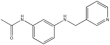 N-{3-[(pyridin-3-ylmethyl)amino]phenyl}acetamide Struktur