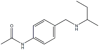 N-{4-[(butan-2-ylamino)methyl]phenyl}acetamide Struktur