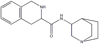 N-1-azabicyclo[2.2.2]oct-3-yl-1,2,3,4-tetrahydroisoquinoline-3-carboxamide Struktur