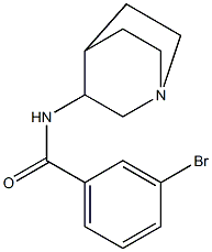 N-1-azabicyclo[2.2.2]oct-3-yl-3-bromobenzamide Struktur