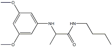 N-butyl-2-[(3,5-dimethoxyphenyl)amino]propanamide Struktur