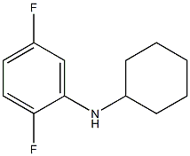 N-cyclohexyl-2,5-difluoroaniline Struktur