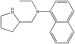 N-ethyl-N-(pyrrolidin-2-ylmethyl)naphthalen-1-amine Struktur