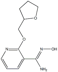 N'-hydroxy-2-(tetrahydrofuran-2-ylmethoxy)pyridine-3-carboximidamide Struktur