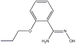 N'-hydroxy-2-propoxybenzenecarboximidamide Struktur