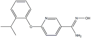 N'-hydroxy-6-(2-isopropylphenoxy)pyridine-3-carboximidamide Struktur