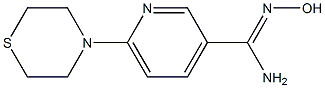 N'-hydroxy-6-(thiomorpholin-4-yl)pyridine-3-carboximidamide Struktur