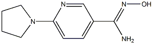 N'-hydroxy-6-pyrrolidin-1-ylpyridine-3-carboximidamide Struktur