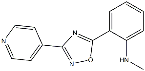 N-methyl-2-[3-(pyridin-4-yl)-1,2,4-oxadiazol-5-yl]aniline Struktur