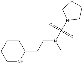 N-methyl-N-[2-(piperidin-2-yl)ethyl]pyrrolidine-1-sulfonamide Struktur