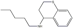 N-pentyl-3,4-dihydro-2H-1-benzothiopyran-4-amine Struktur