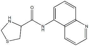 N-quinolin-5-yl-1,3-thiazolidine-4-carboxamide Struktur