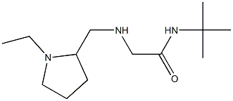 N-tert-butyl-2-{[(1-ethylpyrrolidin-2-yl)methyl]amino}acetamide Struktur