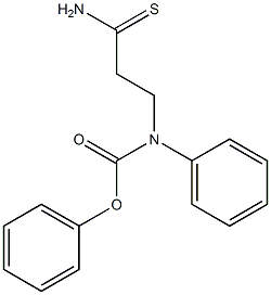 phenyl N-(2-carbamothioylethyl)-N-phenylcarbamate Struktur