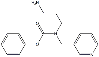 phenyl N-(3-aminopropyl)-N-(pyridin-3-ylmethyl)carbamate Struktur