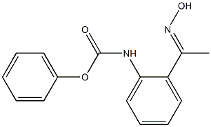 phenyl N-{2-[1-(hydroxyimino)ethyl]phenyl}carbamate Struktur