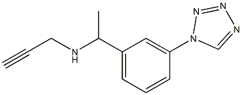 prop-2-yn-1-yl({1-[3-(1H-1,2,3,4-tetrazol-1-yl)phenyl]ethyl})amine Struktur