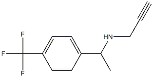 prop-2-yn-1-yl({1-[4-(trifluoromethyl)phenyl]ethyl})amine Struktur