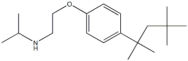 propan-2-yl({2-[4-(2,4,4-trimethylpentan-2-yl)phenoxy]ethyl})amine Struktur