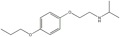 propan-2-yl[2-(4-propoxyphenoxy)ethyl]amine Struktur