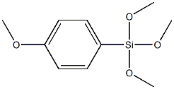 p-METHOXYPHENYLTRIMETHOXYSILANE Struktur